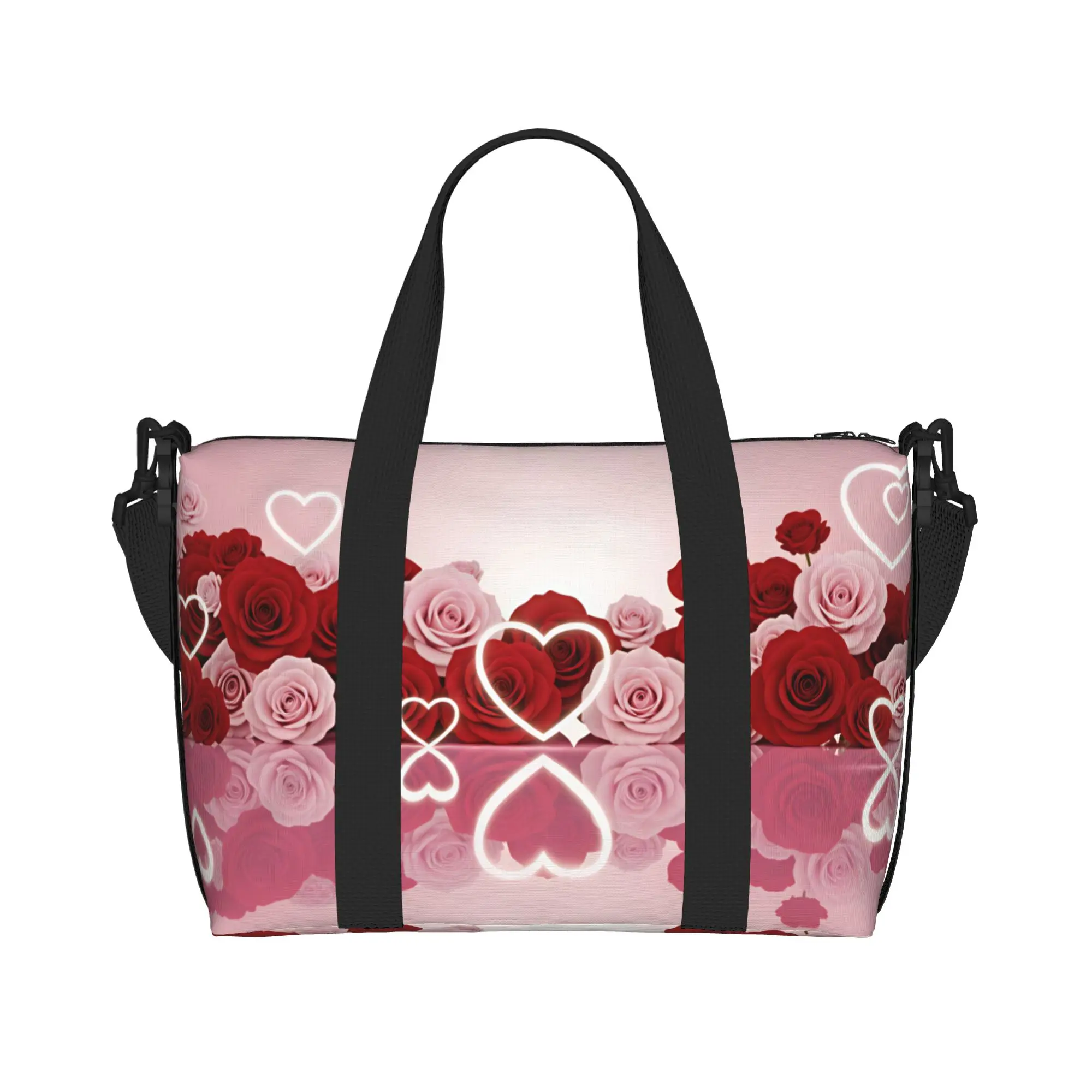 Custom Luxury High 3D Floral Grocery Shopping Tote Bag Women Large Capacity Fashion Trend 3D Flowers Beach Gym Travel Bags
