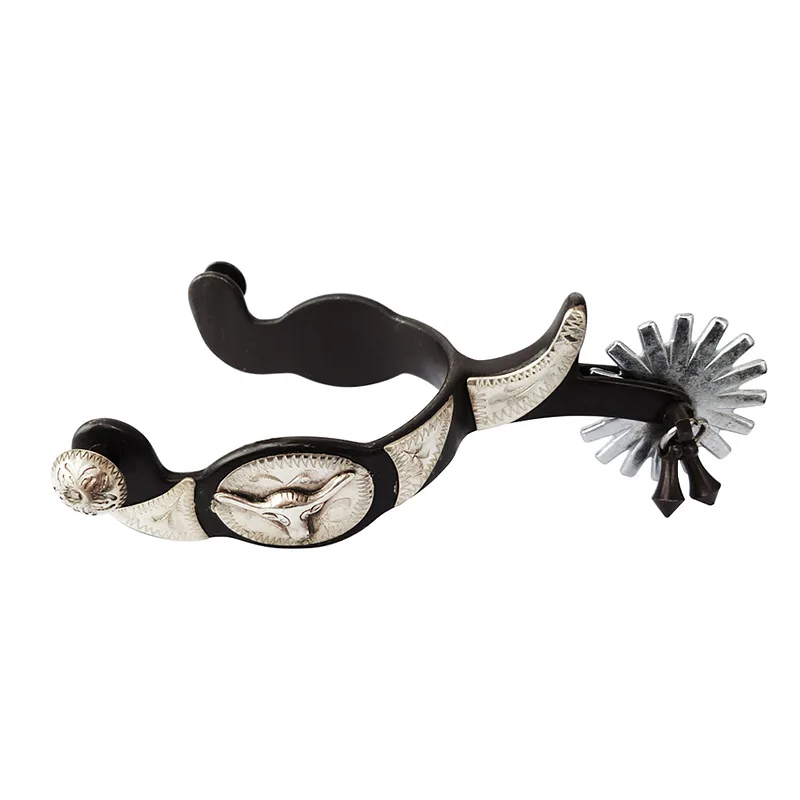 2 قطعة توتنهام الغربية خمر منحوتة توتنهام الرجعية البرونزية منخفضة الكربون الصلب الحصان توتنهام مع تروس قابلة للدوران للفروسية