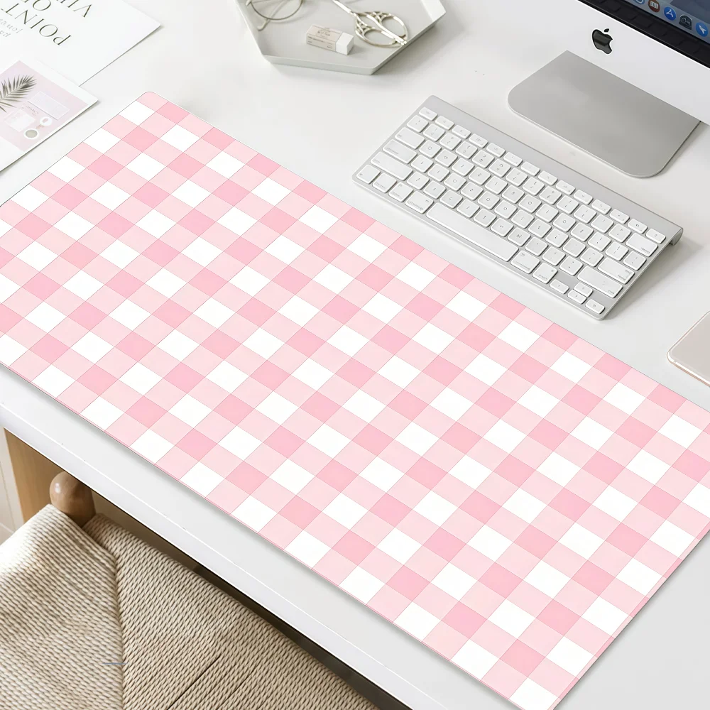 Mouse Pad MousePad Non-slip Lockedge Office Student Gaming Thickened P-Plaid Large Writing Elegant Pad Vintage Cushion