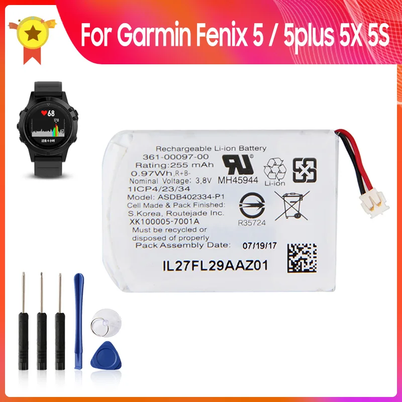 Replacement Battery 361-00097-00 361-00098-00 361-00096-00 For Garmin Fenix5 plus Forerunner 935 945 Fenix 5S 5X plus Batteries