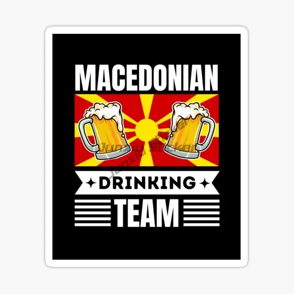 Criativo macedônia bandeira mapa crânio decalque vinil protetor solar à prova dwaterproof água adequado motocicleta fora da estrada portátil barcar acessórios decalque