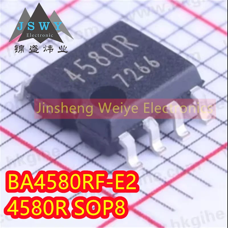 

10pieces/batch BA4580RF-E2 BA4580RF 4580R SOP-8 Brand new authentic low noise op amp chip IC electronics spot