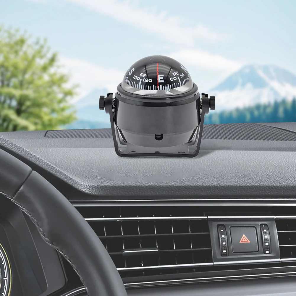1 Juego de brújula de navegación para barco, herramientas de navegación con pantalla de dirección profesional, brújula náutica en forma de bola, guía de navegación marina