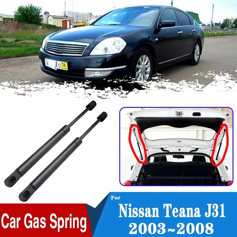 Für Nissan Teana J31 Maxima Cefiro 2003 ~ 2008 Auto Hinten Stamm Heckklappe Boot Gas Schock Streben Dämpfer Lift unterstützt Auto Zubehör