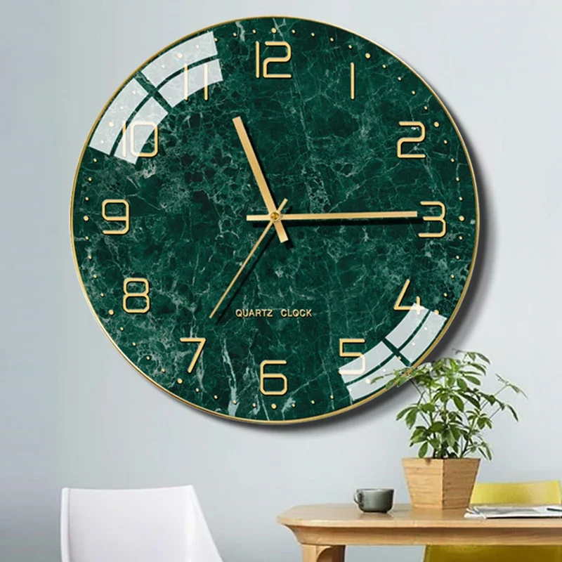 Nordic Modern Glass Wall Clock Kitchen Creative Wall Watches Home Decor Living Room Silent Clocks Orologio Da Parete Gift FZ729