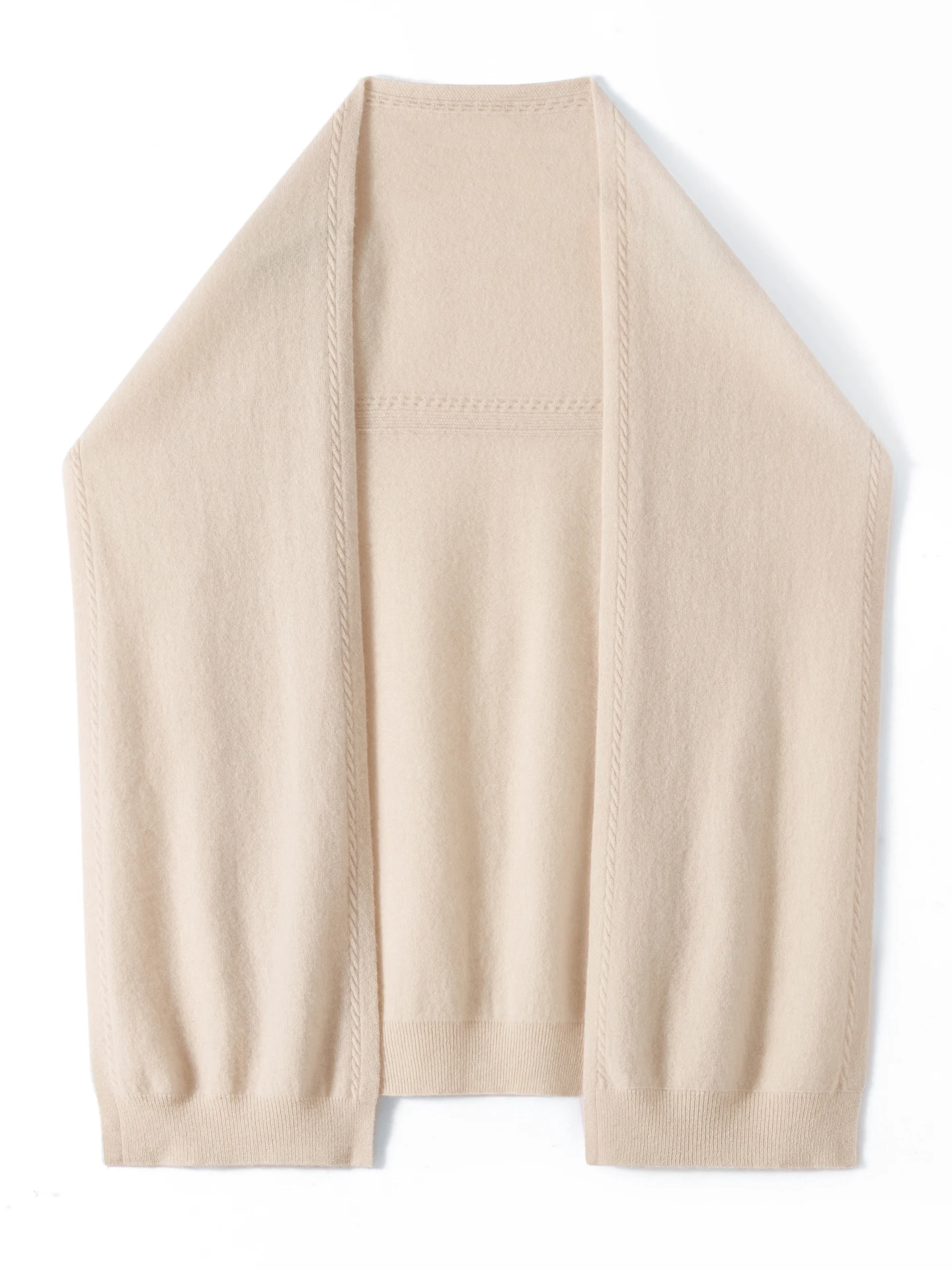 100% de lana merina para mujer, chal tejido, Color sólido suave, Otoño Invierno, estilo coreano, Top de moda, prendas de punto Cappa para todas las estaciones