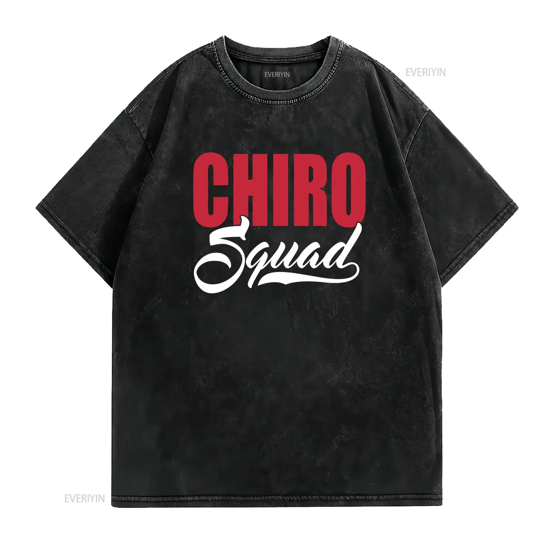 Chiro Squad T Shirt Chiropractor For Men And Women Joints Adjustment Spine Therapy Chiropractic Awareness  vintage Washed