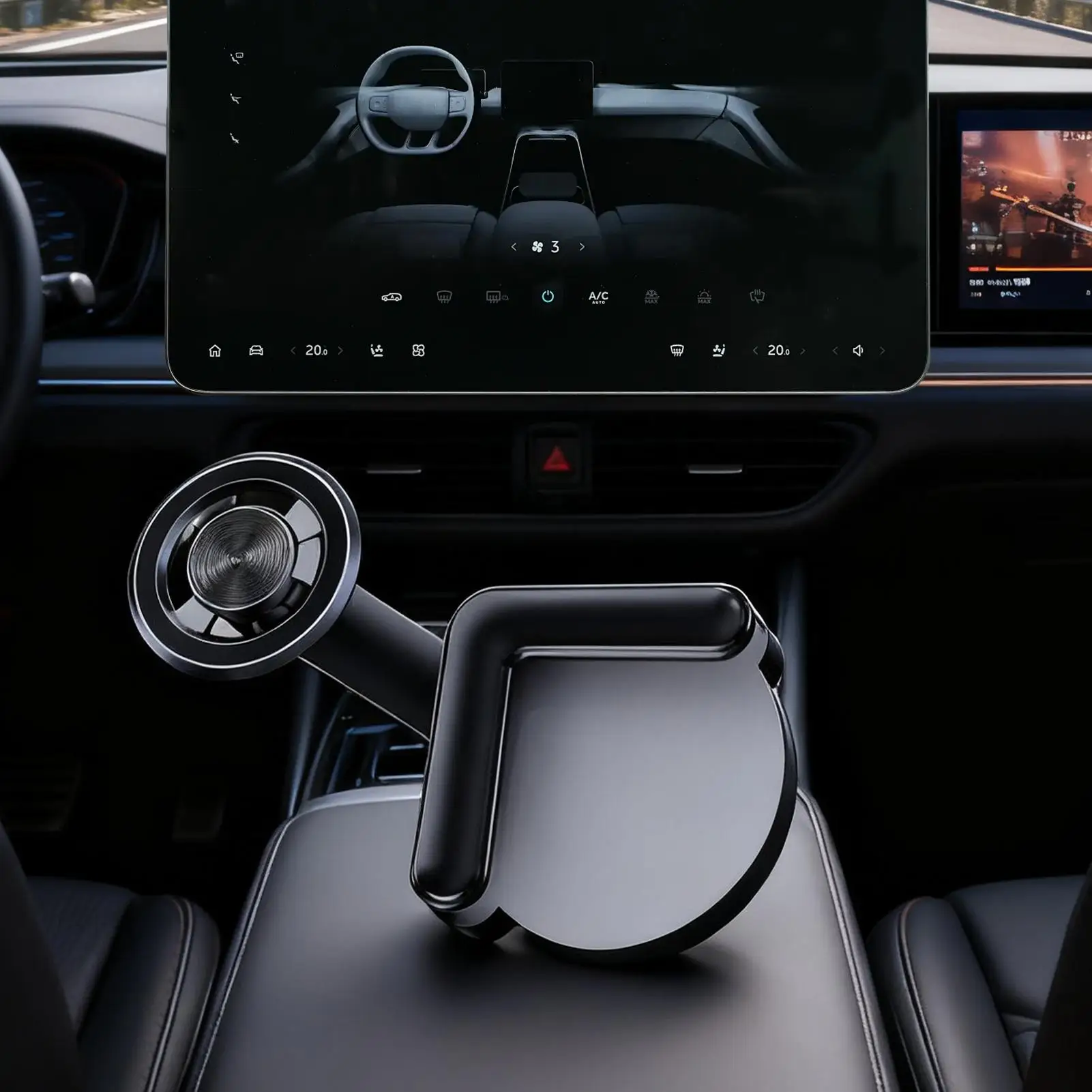 

For model y Magnetic Phone Holder for Car Automotive Smartphone Stand Cell Phone Car Mount Automotive Truck Interior Center