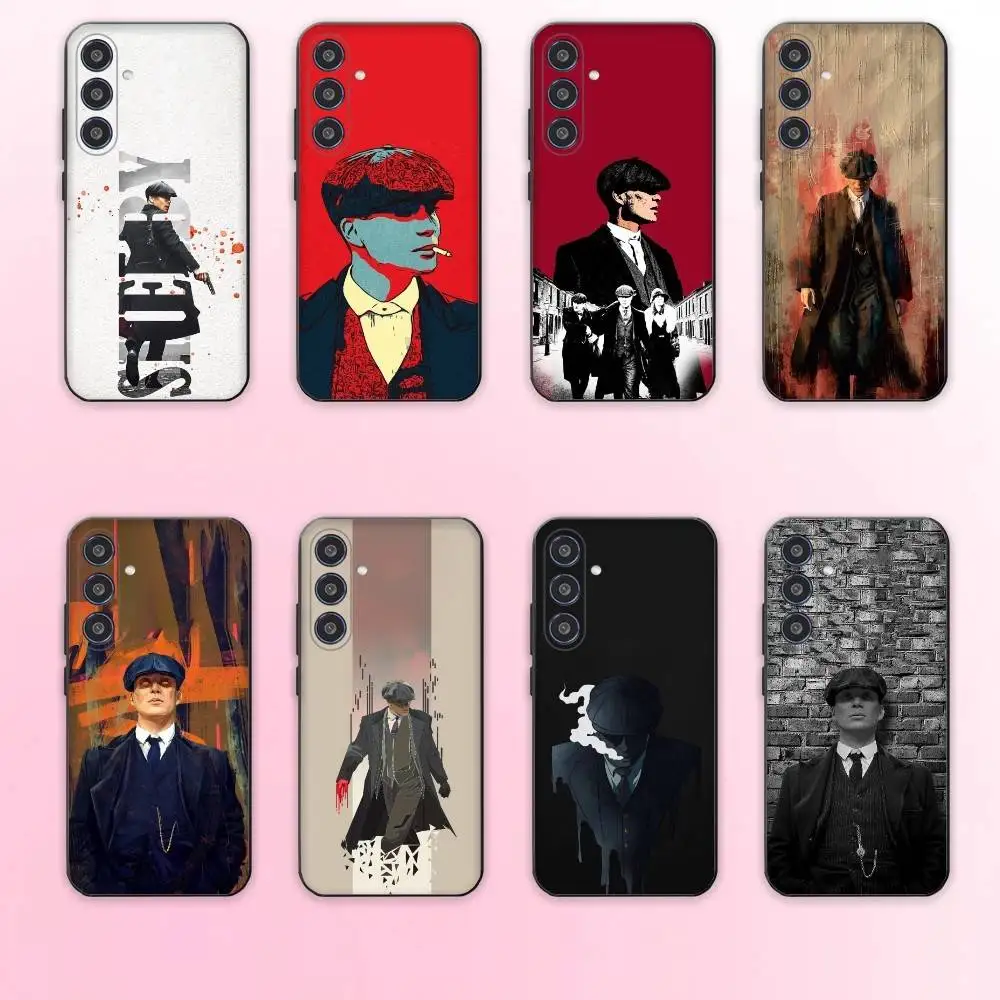 

P-Peaky B-Blinders Movie phone Case For Samsung Galaxy A73,A72,A71,A70,A53,A52,A51,Others Soft Black Shell