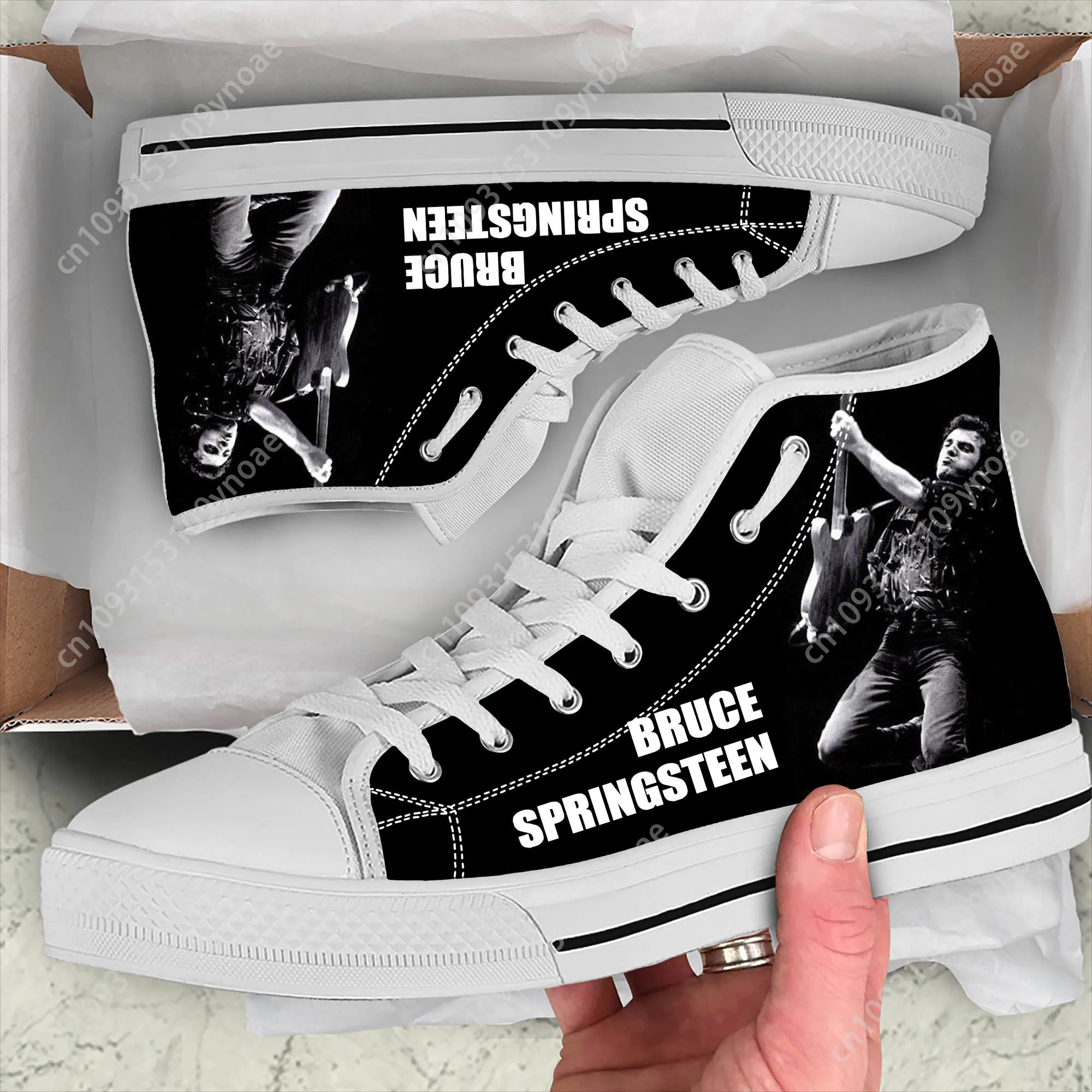 

Hot Bruce Springsteen High Top Sneakers Mens Womens Teenager High Quality Casual Shoes Canvas Running 3D Custom Lightweight Shoe