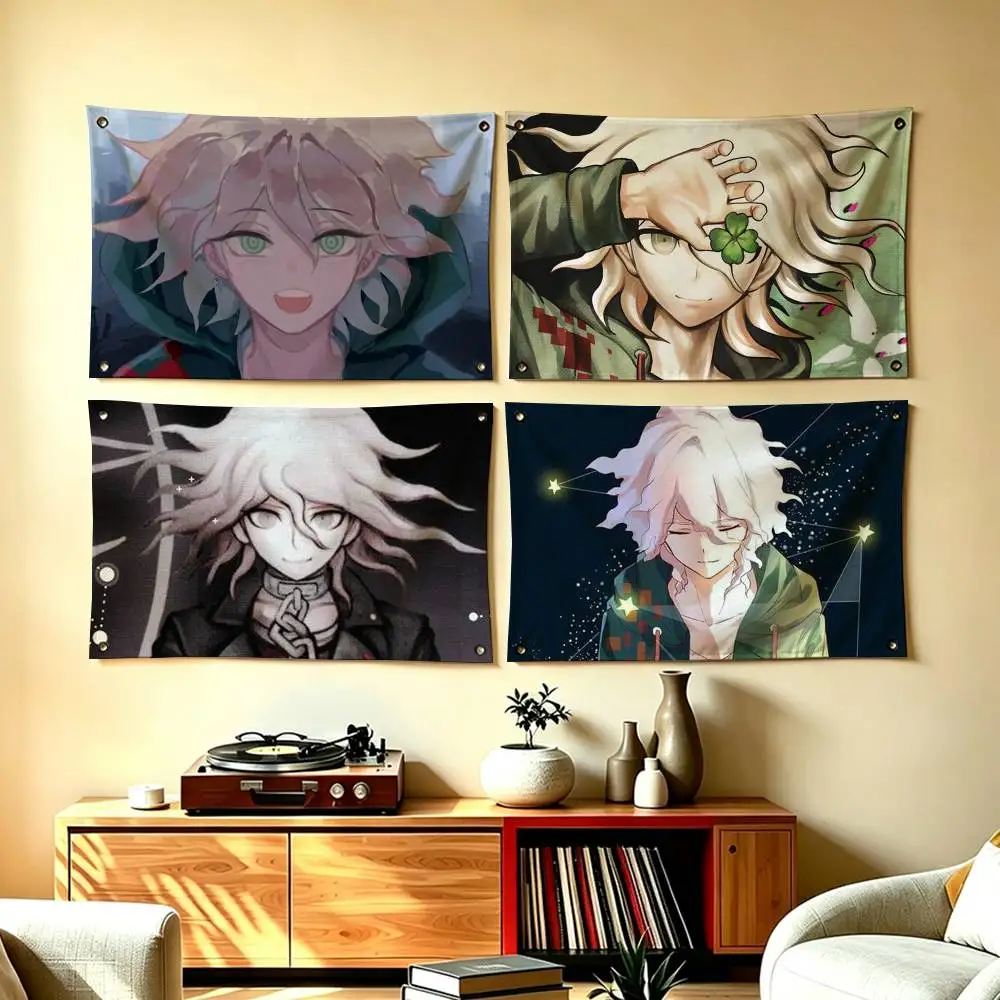 N-Nagito Komaeda Cool Anime  Flag Suitable For Party Club Outdoor Interior Wall Decoration Banner Fans Gift