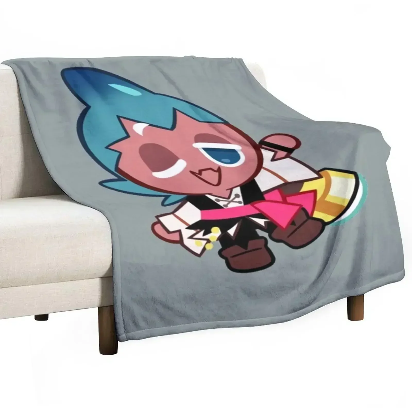 

Sorbet Shark Cookie! Cookie Run Kingdom Throw Blanket Foldable Soft Warm Blanket for Outdoor Use