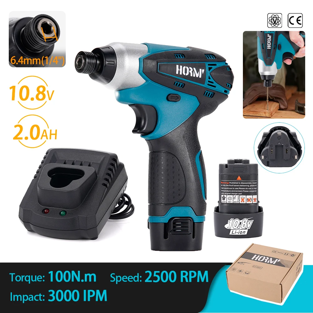 

For Makita 12V Battery Electric Cordless Screwdriver Rechargeable 100N.m Household Cordless Drill Handheld Handle