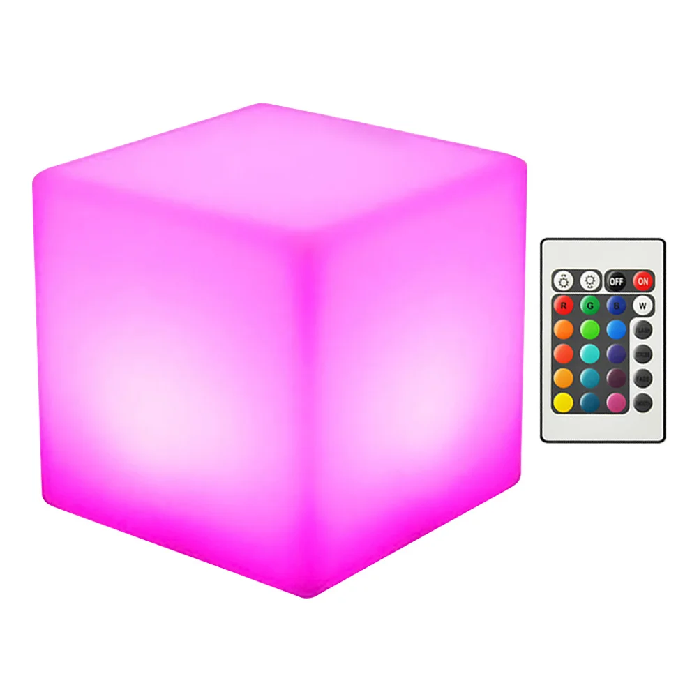 

Creative Led Cube Light Color Changing Waterproof Lamp Outdoor Garden Shatter Resistant 15Cm Dry Night Light Party