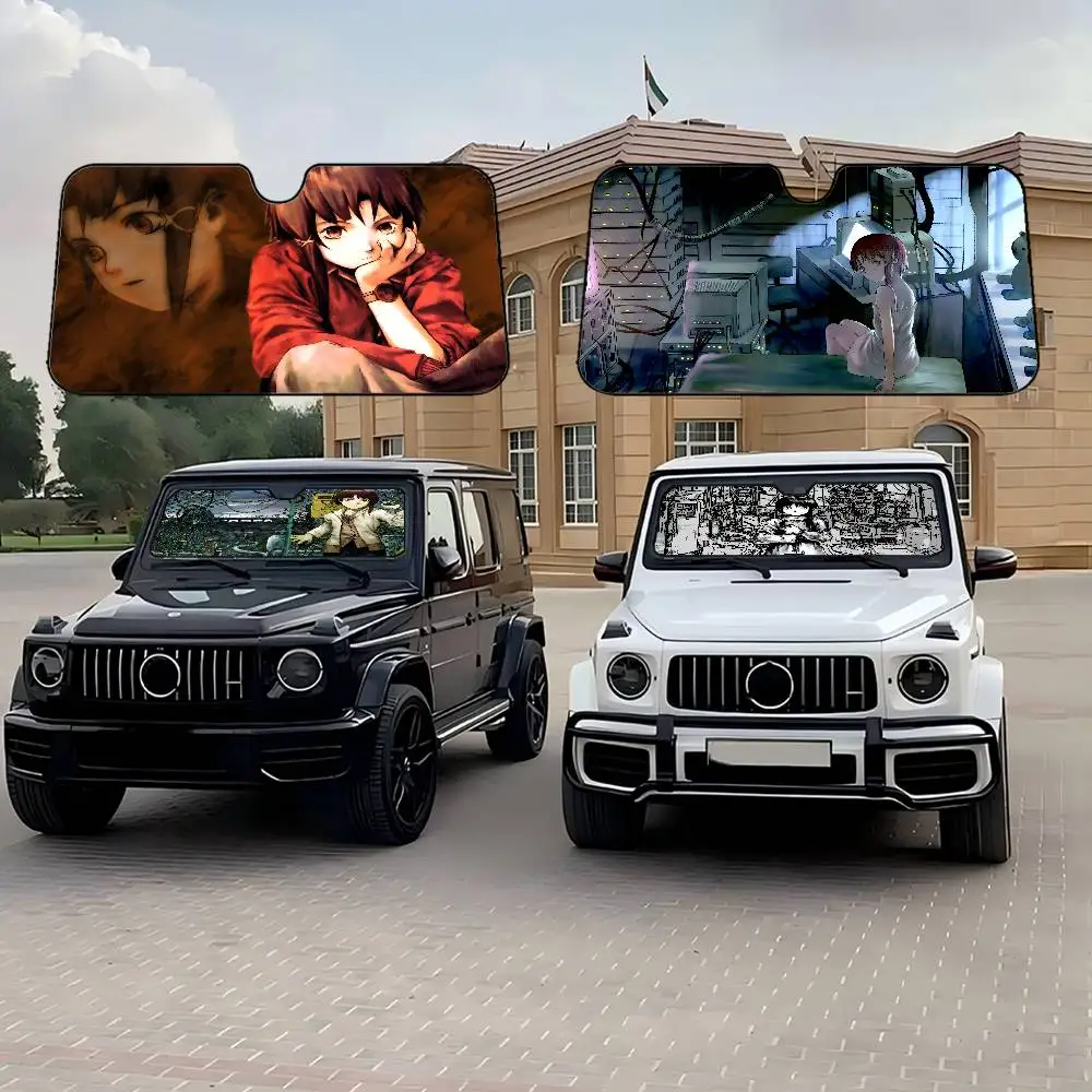 

Серийные эксперименты, козырек от солнца для автомобиля Lain, лобовое стекло, складной милый забавный солнцезащитный козырек от Vincent для автомобиля, грузовика, внедорожника, блоки