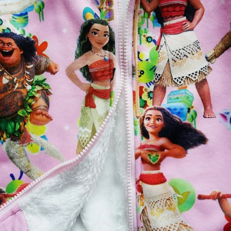 Bear House หญิง 111 แจ็คเก็ต Winter Plus กํามะหยี่หนาผ้าฝ้ายเสื้อผ้าเด็กชุดเด็ก Vaiana Christma2025 PPT01 ..