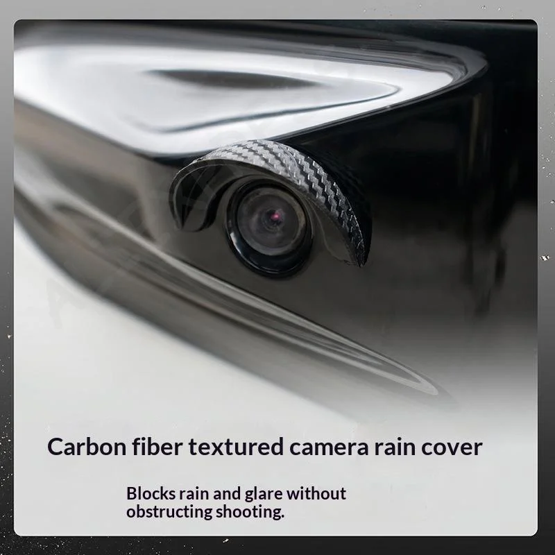 [G]Car Rear View Camera Rain Visor Hood Waterproof Anti-Glare Sun Shade Universal Fit for Sedan SUV Truck All Weather Driving