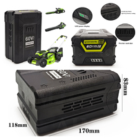 for Greenworks pro 60V Lawn Mower Trimmers Edgers Chainsaws Pole Saws Blower 60V Rechargeable Battery 10000mAh Lithium-ion