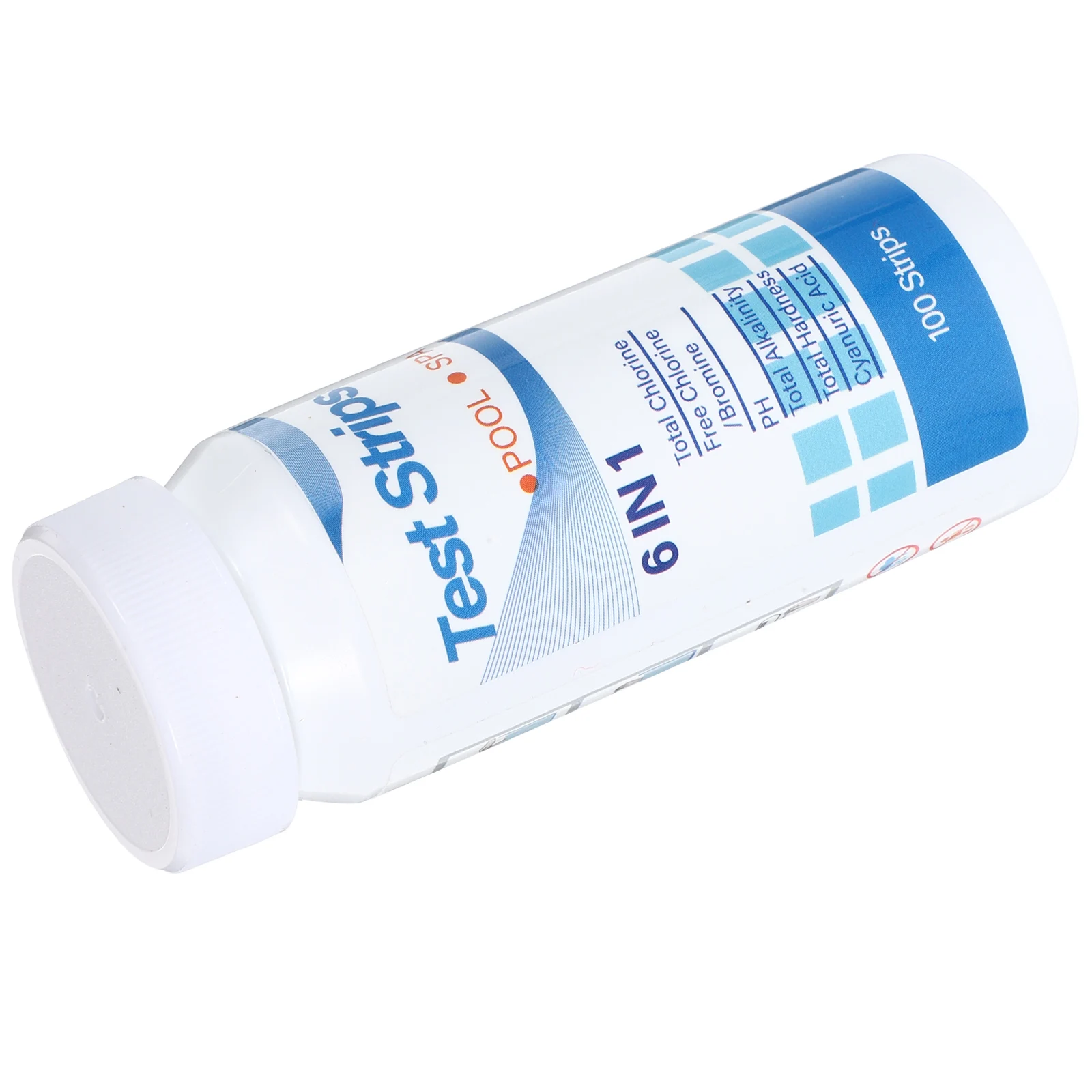 

1Set 6-in-1 Water Quality Test Strips Pool PH Hardness Alkalinity Cyanuric Acid Testing Paper for Spa Hot Spring Tub