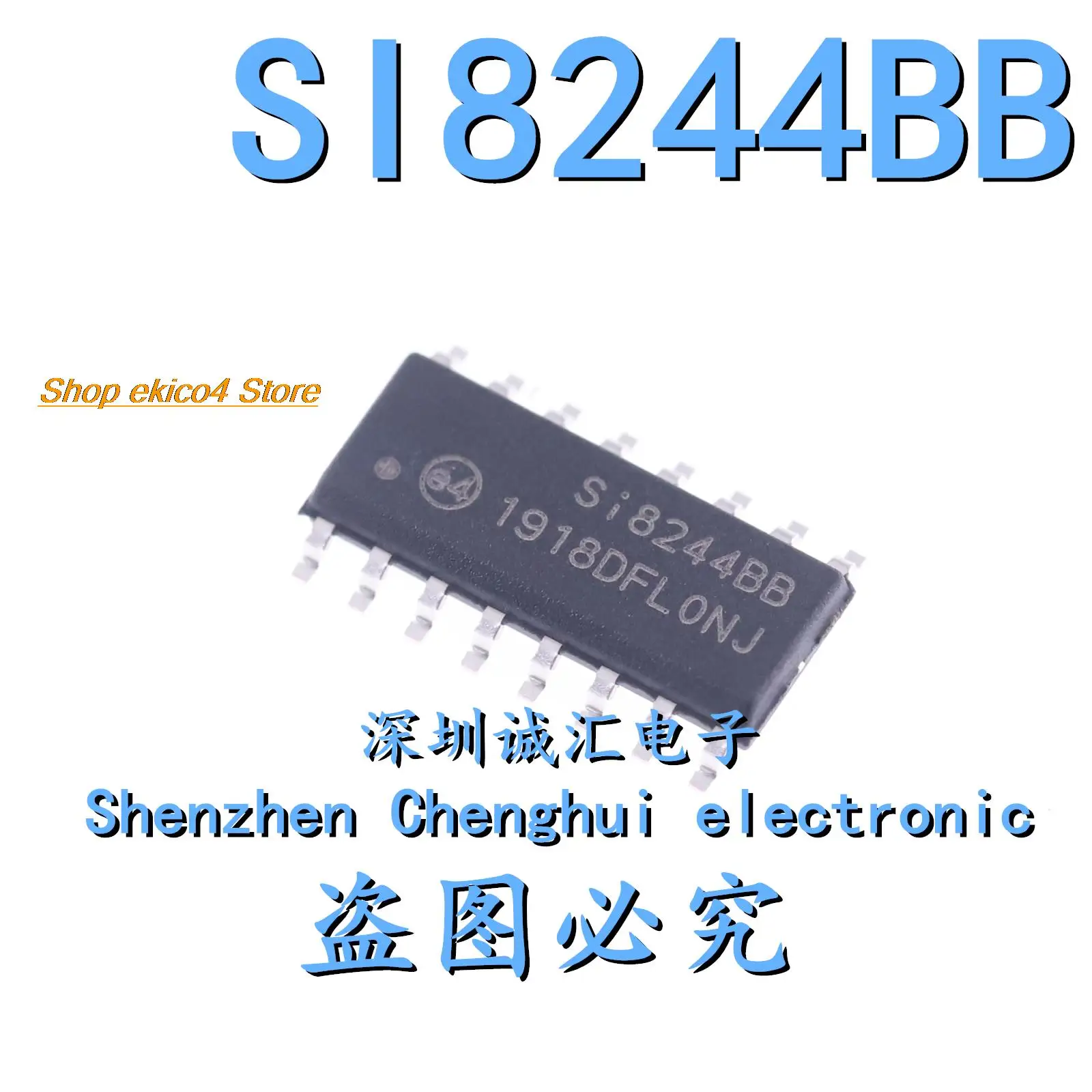 

Original stock SI8244BB-D-IS1 SI8244BB SOP16 D