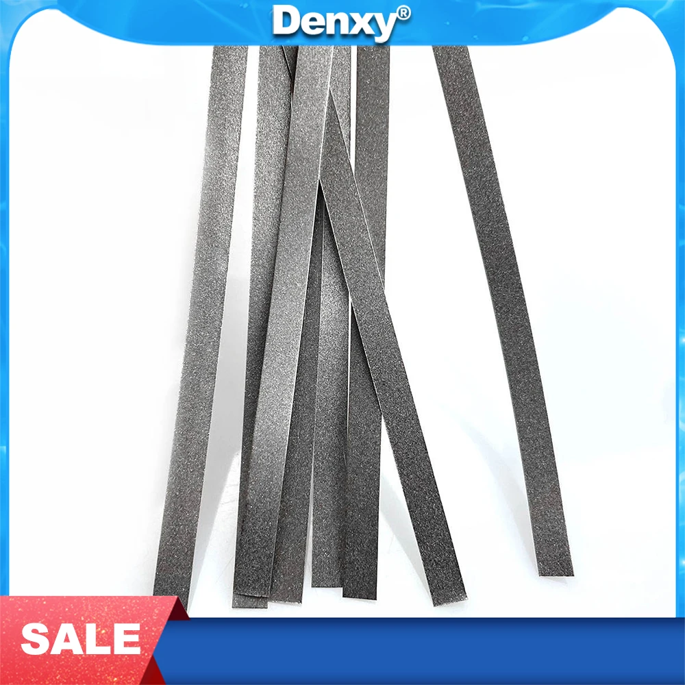 

DENXY Dental Polishing Strips Interproximal Abrasive Metal IPR Diamond Strip Teeth Whitening Dentistry Materials 10 Pcs