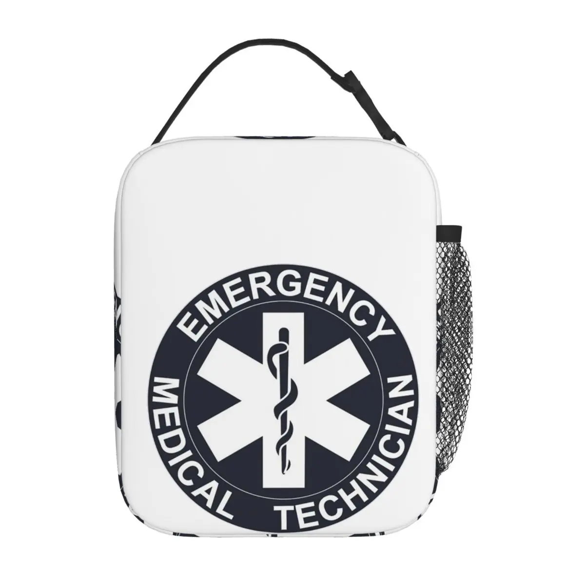 حقيبة غداء معزولة طبيًا للطوارئ من Emt Star Of Life للنساء، صندوق طعام حراري مبرد للمكتب، حاوية صناديق الغداء #4