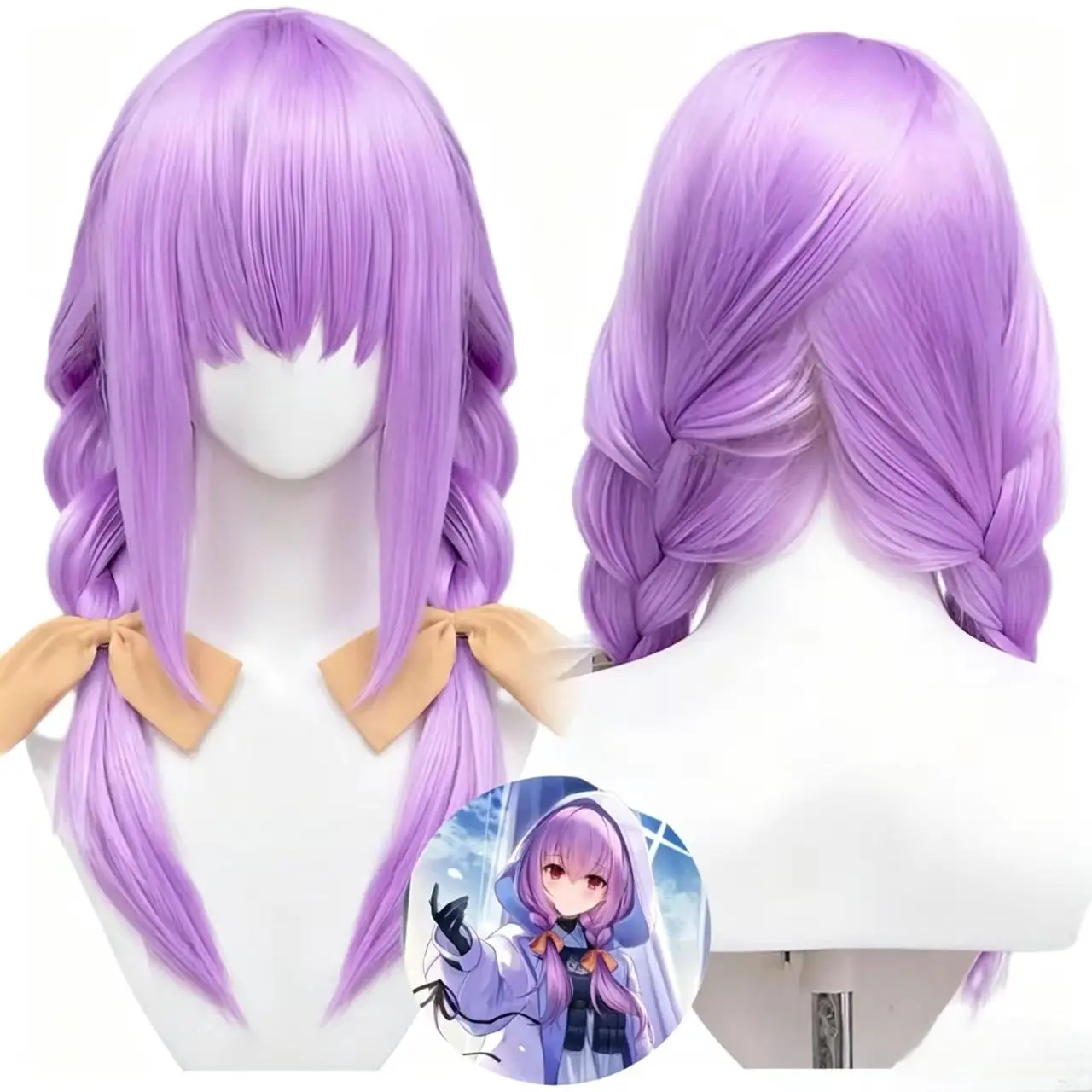 blue-archive-cosplay-wig-hakari-atsuko-bespoke-shade-lavender-double-braid-heat-resistant-wig-with-wig-cap-for-halloweenfor