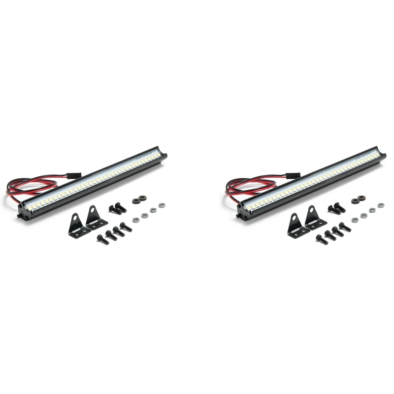 

2X 150MM 36 LED Light Bar Roof Lamp Lights For Axial SCX10 90046 Traxxas TRX4 Slash Rustler 1/8 1/10 RC Crawler Truck