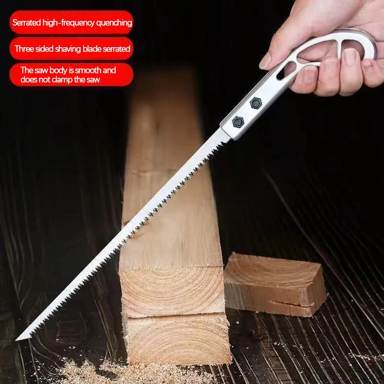 Saw household small hand-held fine tooth saw universal woodworking express hand saw wall board chicken tail saw wood hand pulled