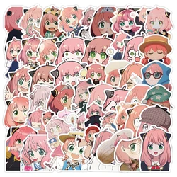 50pcs SPY×FAMILY Anime Stickers for Kid Cute Graffiti Phone Case Laptop Stationery Waterproof Kawaii Cartoon Sticker Pack