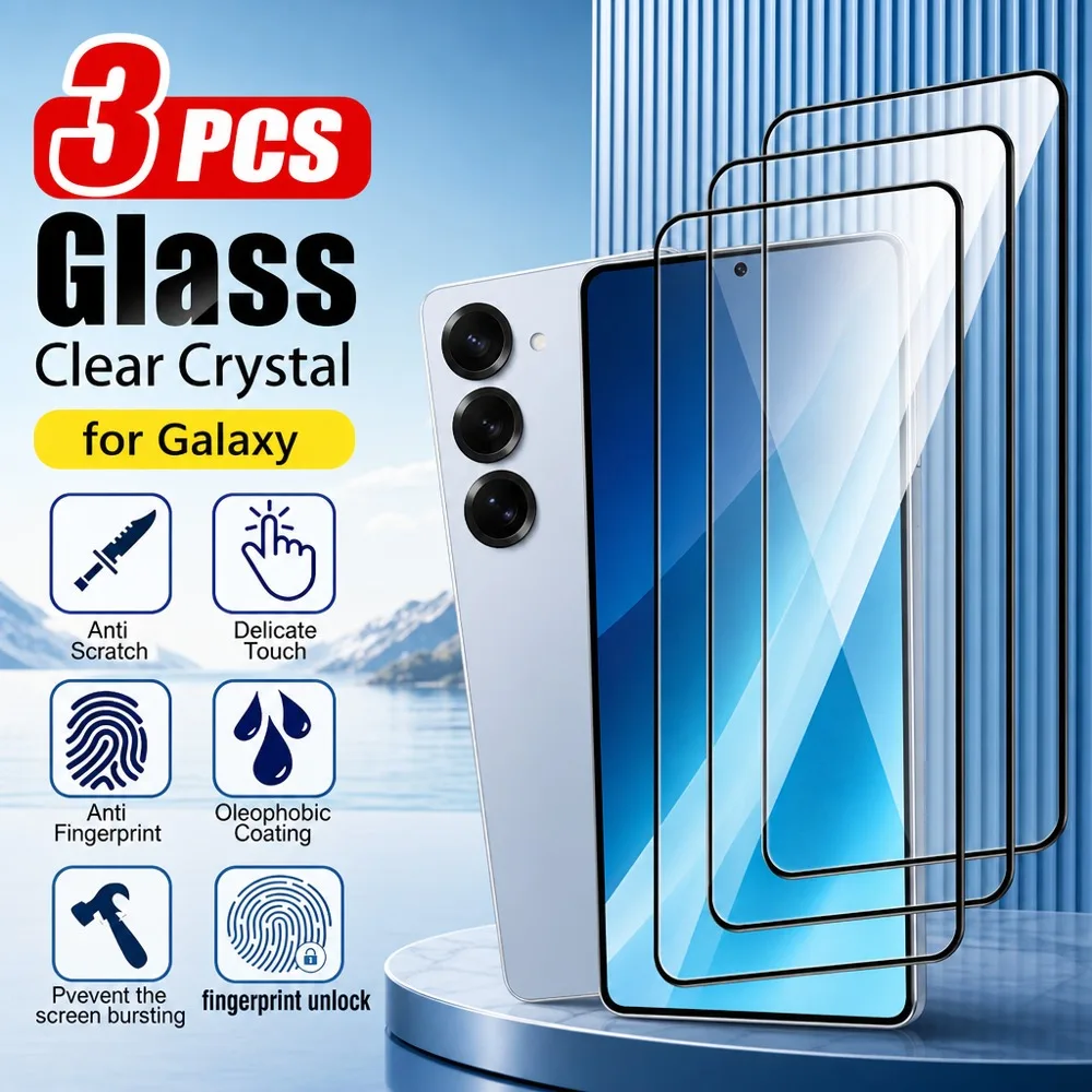 3PCS Glass For Samsung Galaxy M11 M12 M13 M14 M15 M16 M17 5G M20 M21 Screen Protector For Samsung Galaxy M31 M32 M33 M34 5G