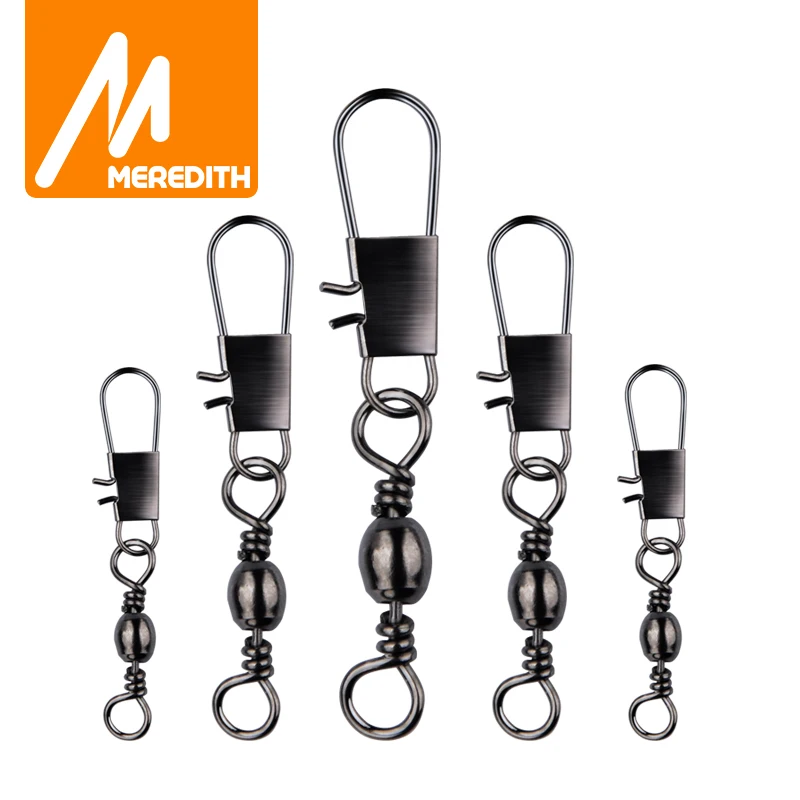 MEREDITH Connector Pin Bearing Swivel 50Pcs Stainless Steel Snap