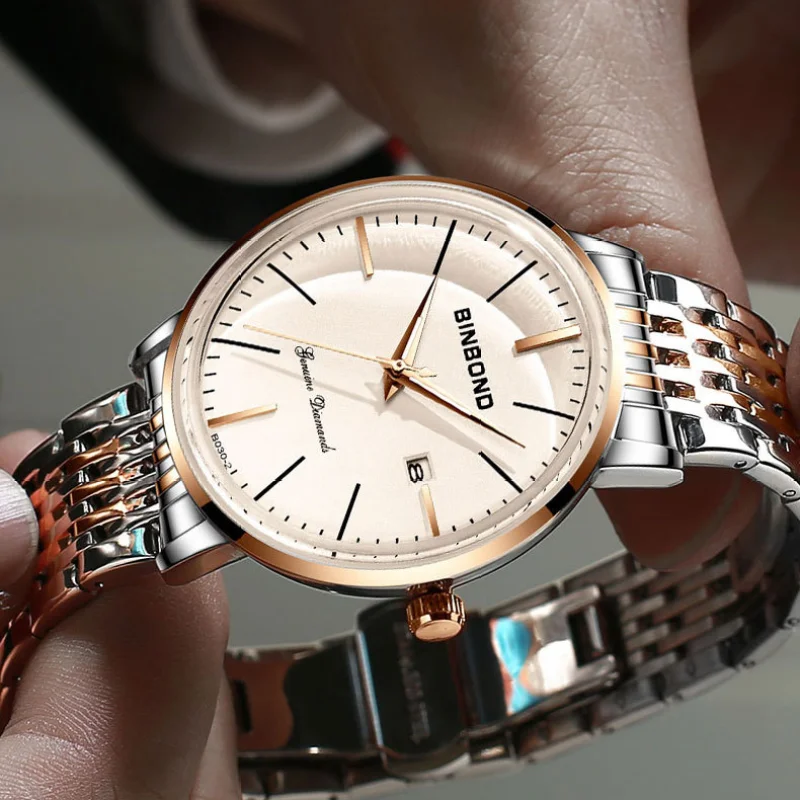 2024 лучший бренд класса люкс мужские наручные часы водонепроницаемые светящиеся мужские часы с датой из нержавеющей стали кварцевые мужские часы мужские Reloj