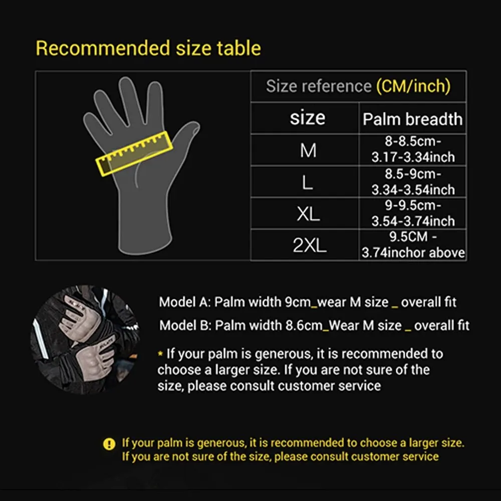 Motorcycle Gloves Breathable Touch Screen Dirt Bike Riding Protection Gloves Motorbike Non-Slip Fall PVC Protection Glove