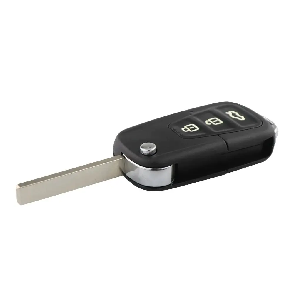 3 Knoppen Flip Opvouwbare Autosleutel Shell Voor Liban X 60X50 Vervanging Remote Key Fob Case Cover Met Ongesneden Mes