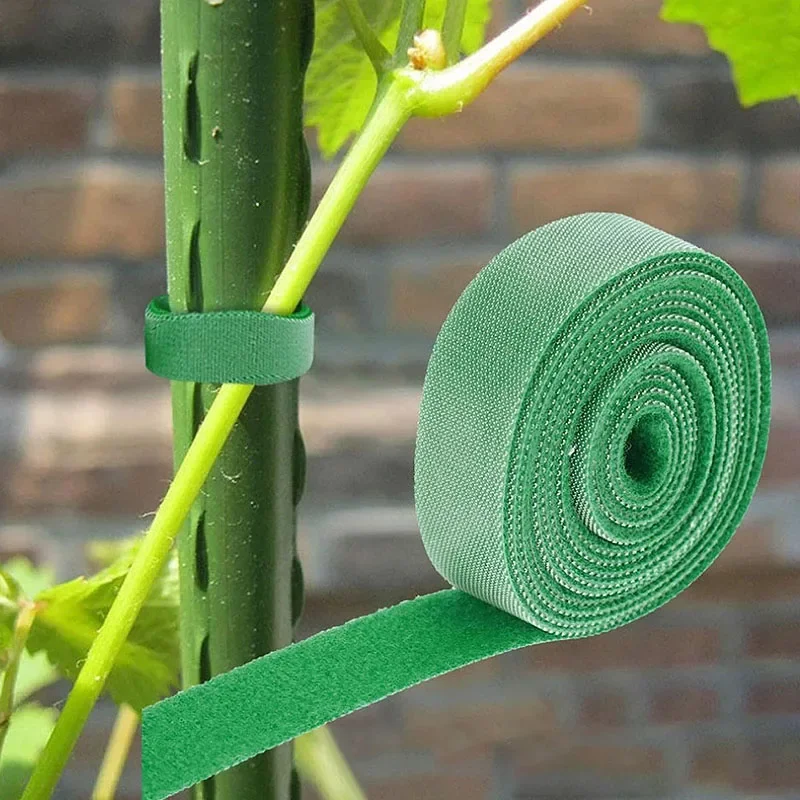 Home Garden Twine Plant Ties Nylon Plant Bandage Garden Supplies Hook Loop Bamboo Cane Wrap Support Reusable Plant Accessories