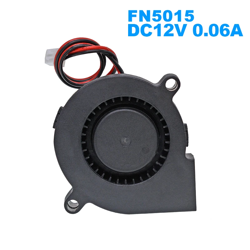 5015 Cooling Fan DC12 / 24V with 2 Wires  for Quiet Cooler Blower 50x50x15mm Humidifier Plastic Fan