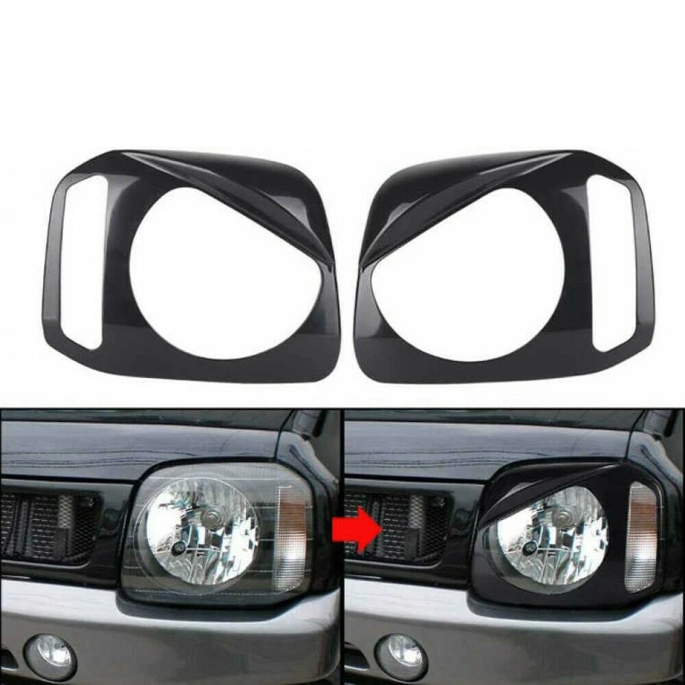 Reliable-Lamp Hoods Stickers Car Headlight Light Lamp Cover Garnish For Suzuki Jimny JB23 JB33 JB43 1998-2017
