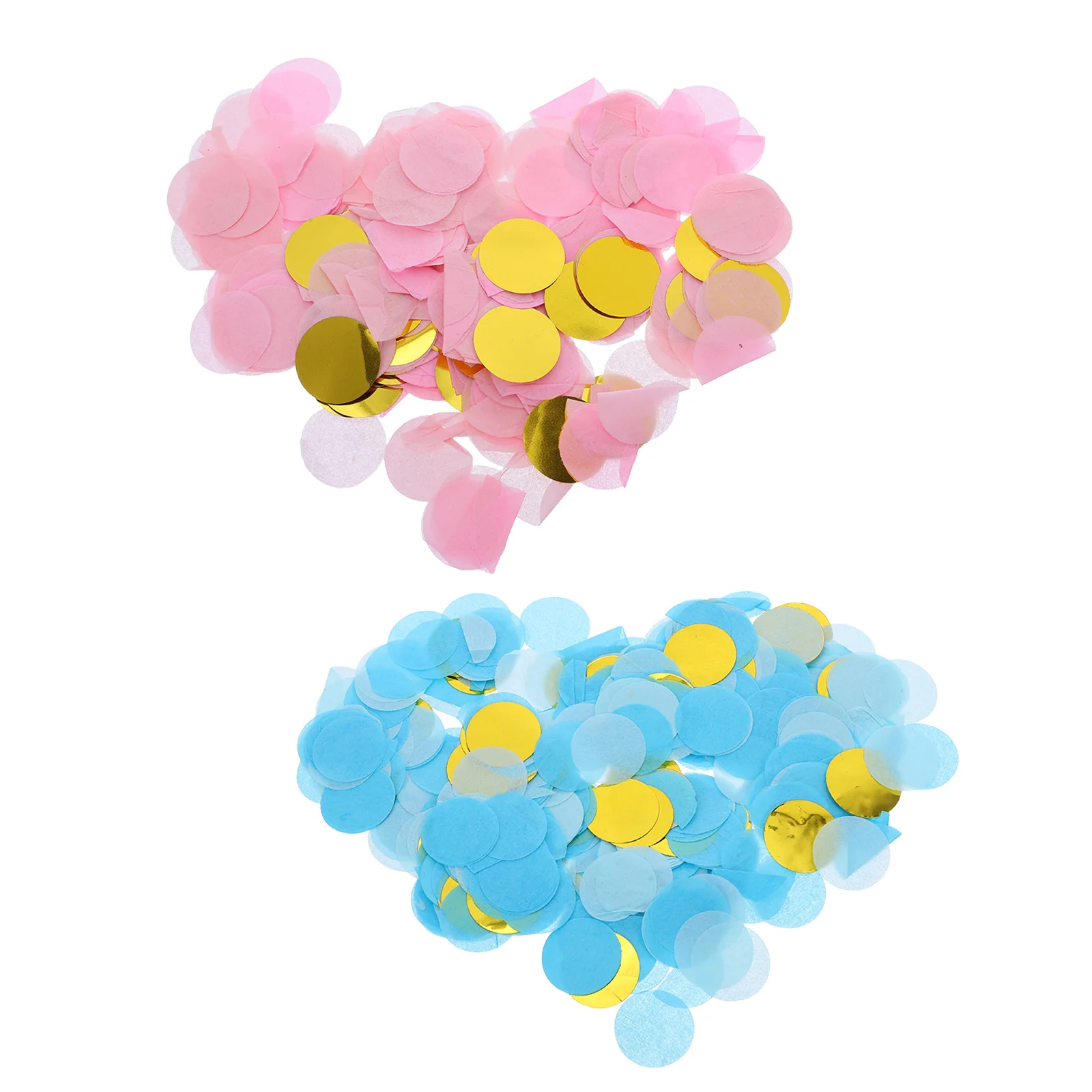 

Gender Reveal Confetti Round Scatter for Shower Table Decor Festive Decorations Themed Confetti