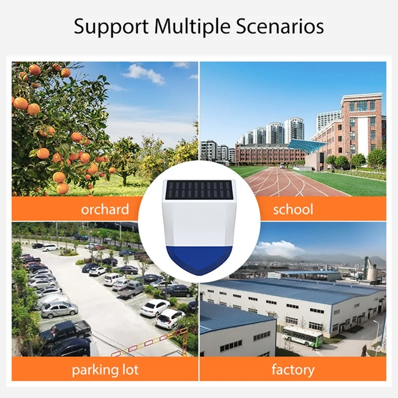 NEO Graffiti Intelligent Zigbee Sound and Light Alarm, Alarme Solar, ABS Alarmes, Ao ar livre, 1 Conjunto