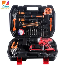 Cordless Drill Set, 21V Power Drill Kit, Electric Power Drill Set with Batteries and Charger, 25+3 Torque Setting, 2 Speed, Impa