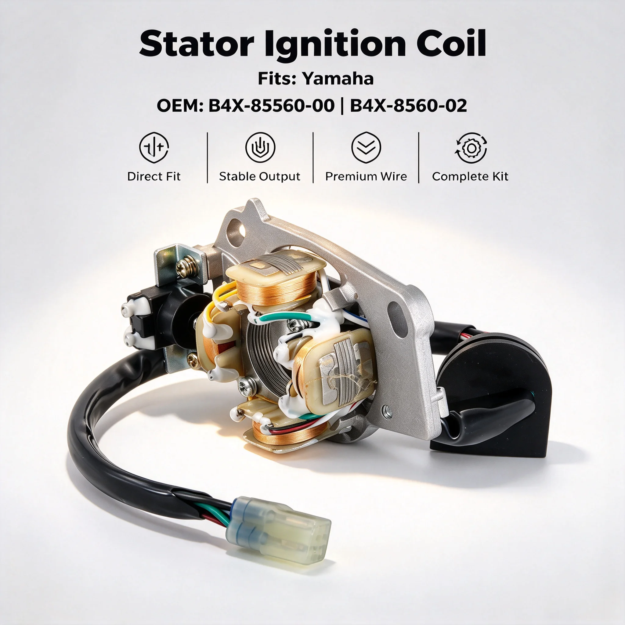 Ignition Stator Coil For Yamaha YZ125 YZ125N2L P2L YZ125RL 50TH YZ125RSE SL MONSTER YZ125N2ME P2ME B4X-85560-00 B4X-85560-02