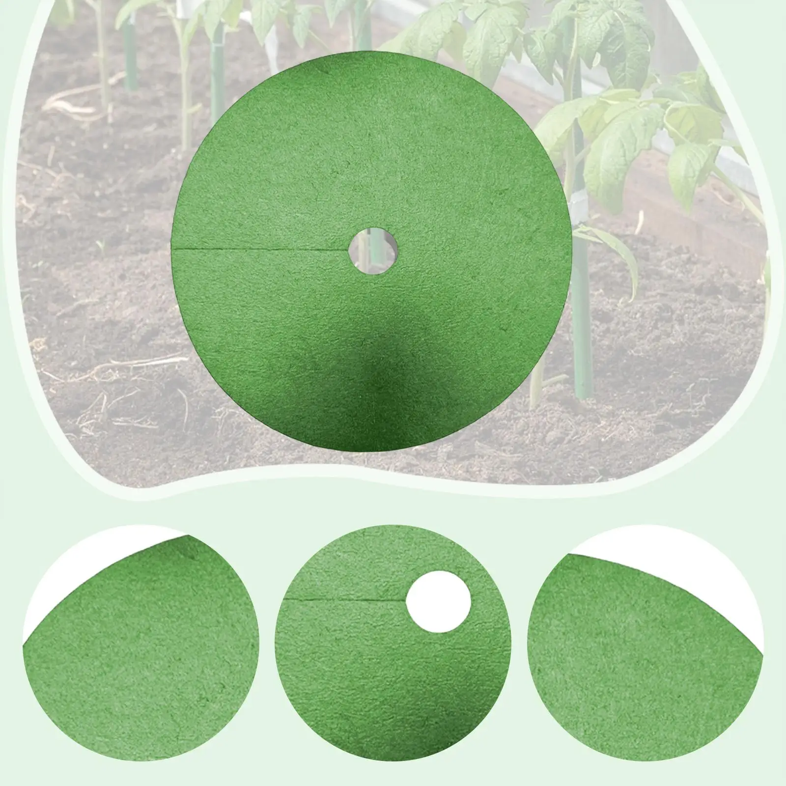 Gardening Garden Landscape Mat Nonwoven Weeder Sheet Root Protection Pad for Vegetable Bed Lawn Orchard