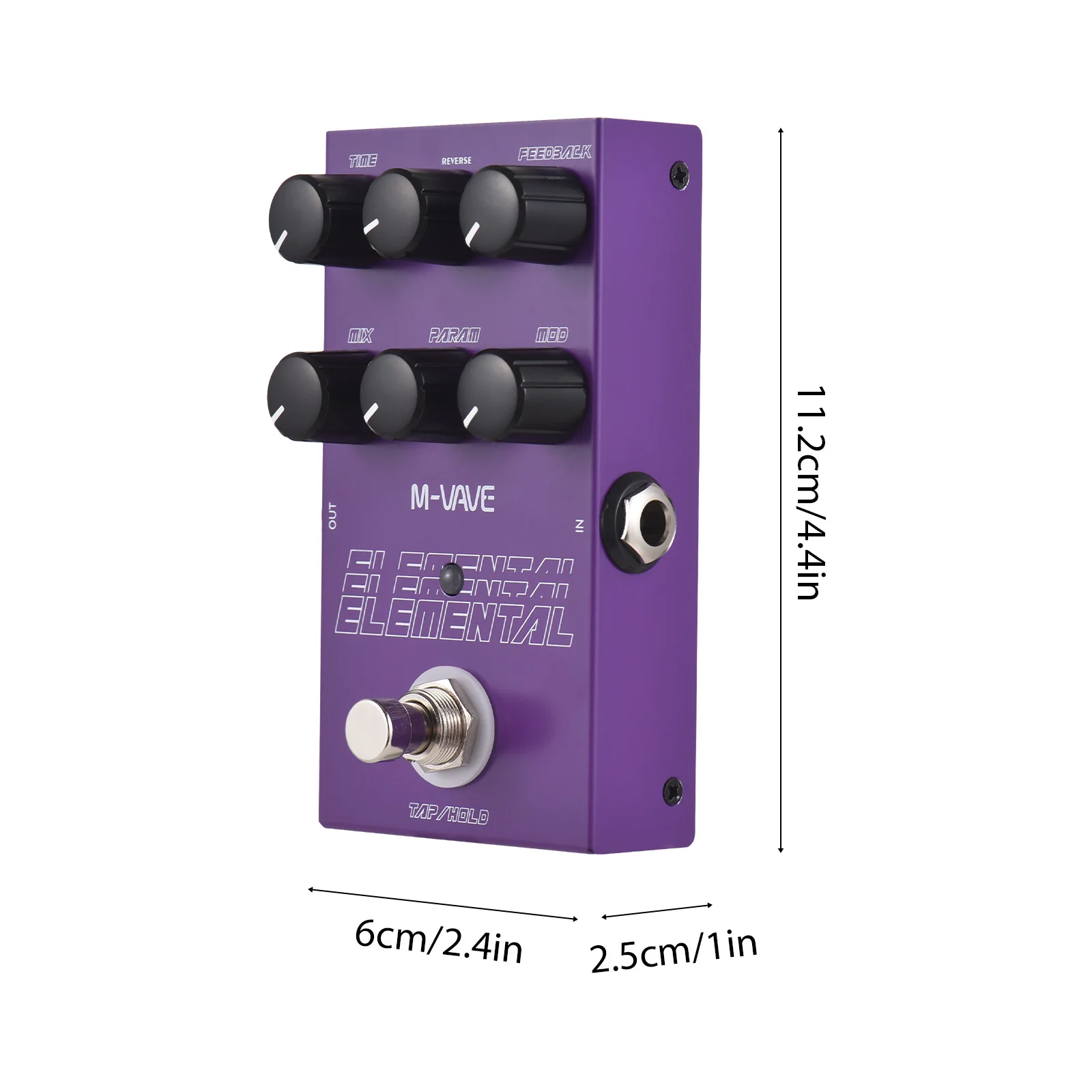 M-VAVE Guitar ELEMENTAL Delay Effects Pedal TIME 9 Delay Effects Type DC 9V 6.35mm Electric Guitar Delay Effector 2025 New