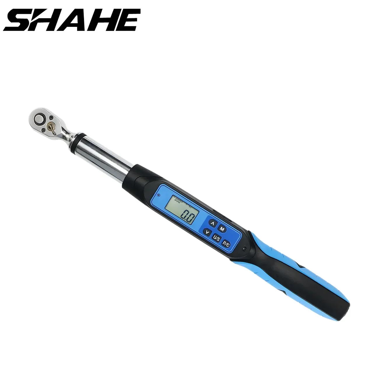 SHAHE 3/8 Angle Torque Wrench Accurate ±1% Rechargeable Electronic Torque Wrench 3/8 Drive with Buzzer and LED Flash Data Output