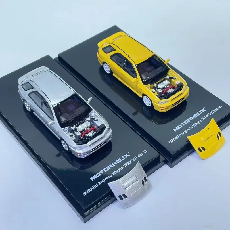 MH MOTORHELIX 1/64 Lmpreza WRX STi Ver VI Alloy Car Model Car Toy Collection Model Boy's Toy Gifts for Men Christmas Gift