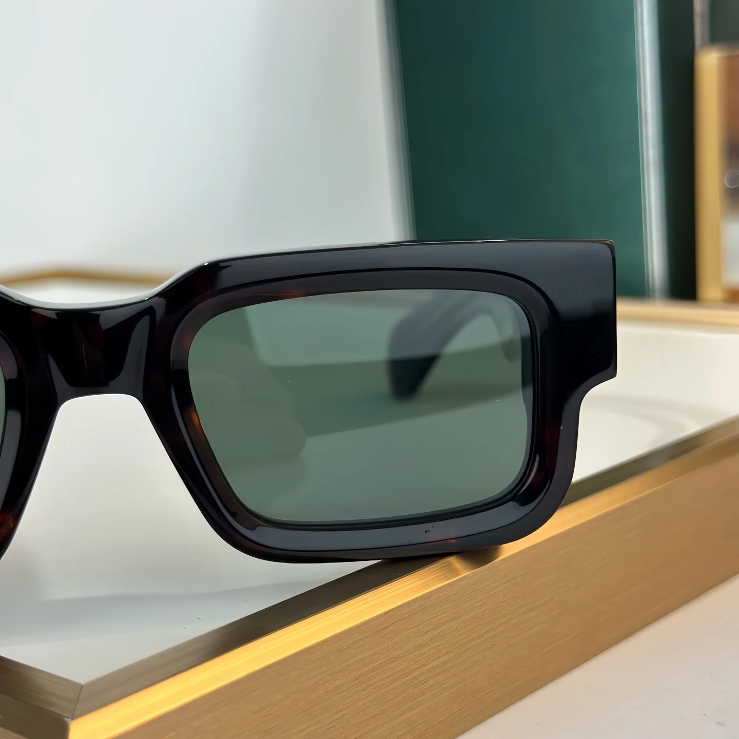 النظارات الشمسية الفاخرة للجنسين مستطيل سميكة خلات الرجال النظارات الشمسية ASCARI موضة جديدة النظارات الشمسية النسائية الإكسسوار #3