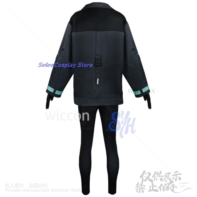 أنيمي Synduality تأثيري نوير زي الشرير معطف أسود السراويل Y2K الفتيات موضة هالوين عيد الميلاد كرنفال حفلة كوس مخصصة #3