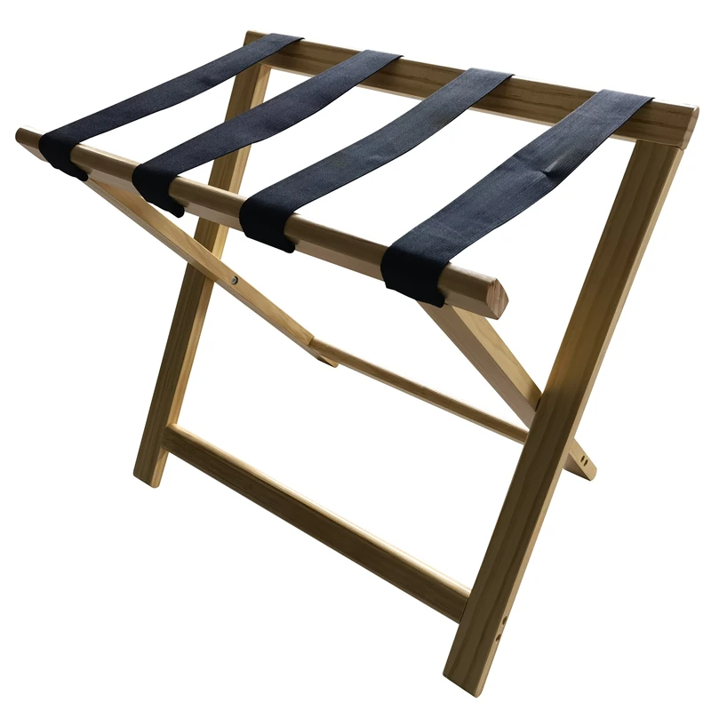 Guest Room Luggage Rack Solid Wood Retro Luggage Rack Bracket Bedroom Hospitality Hotel Folding Durable Modem