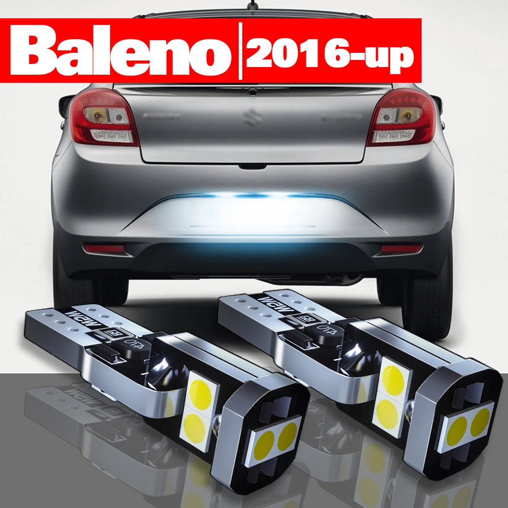 For Suzuki Baleno 2016-2021 Accessories 2pcs LED License Plate Light 2017 2018 2019 2020